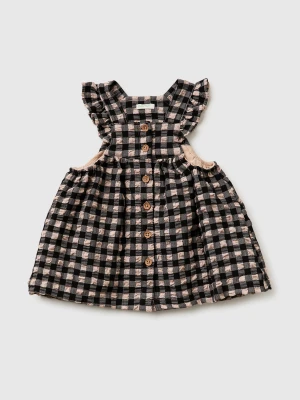 Benetton, Gingham Dress, Size: 82, Beige, Kids United Colors of Benetton