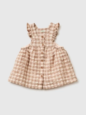 Benetton, Gingham Dress, Size: 82, Soft Pink, Kids United Colors of Benetton