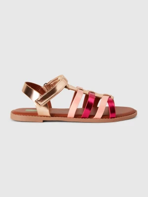 Benetton, Glossy Flat Sandals, size 38, Multi-color, Kids United Colors of Benetton