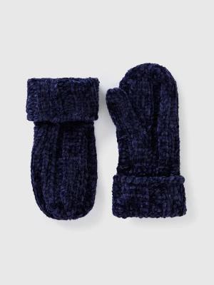 Benetton, Gloves In Chenille, size 104-116, Dark Blue, Kids United Colors of Benetton