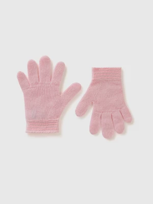 Benetton, Gloves In Stretch Wool Blend, size 104-116, Pink, Kids United Colors of Benetton