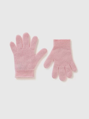 Benetton, Gloves In Stretch Wool Blend, size 104-116, Pink, Kids United Colors of Benetton