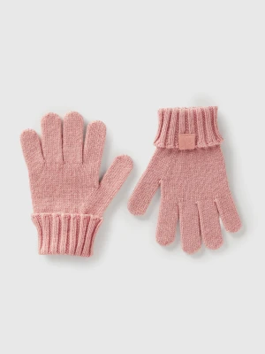 Benetton, Gloves In Viscose And Wool Blend, Size: 104-116, Soft Pink, Kids United Colors of Benetton