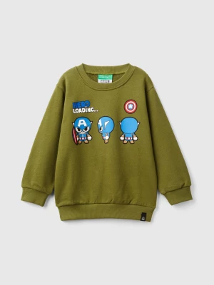 Benetton, Green ©marvel Capitan America Sweatshirt, size 104, Green, Kids United Colors of Benetton