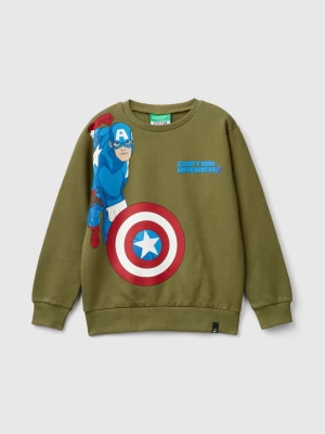 Benetton, Green ©marvel Capitan America Sweatshirt, size XL, Green, Kids United Colors of Benetton