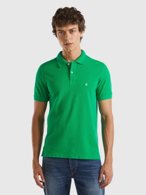 Benetton, Green Regular Fit Polo, size M, Green, Men United Colors of Benetton