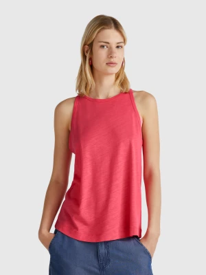 Benetton, Halter Tank Top, size XS, Cyclamen, Women United Colors of Benetton