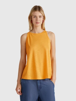 Benetton, Halter Tank Top, size XS, Yellow, Women United Colors of Benetton