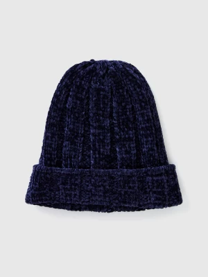 Benetton, Hat In Chenille, size 104-116, Dark Blue, Kids United Colors of Benetton