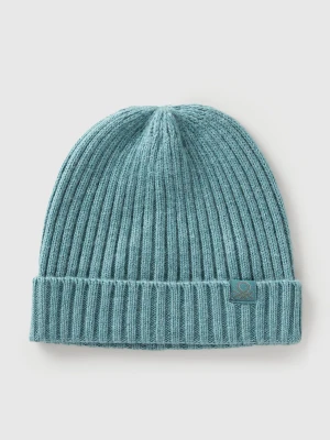 Benetton, Hat In Wool Blend, Size: 104-116, Turquoise, Kids United Colors of Benetton