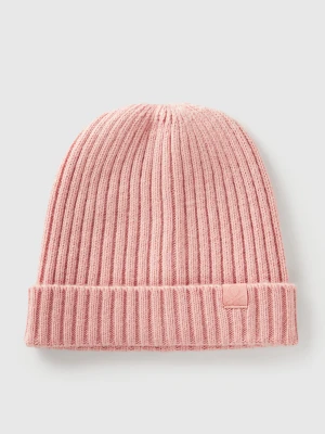 Benetton, Hat In Wool Blend, Size: 104-116, Soft Pink, Kids United Colors of Benetton
