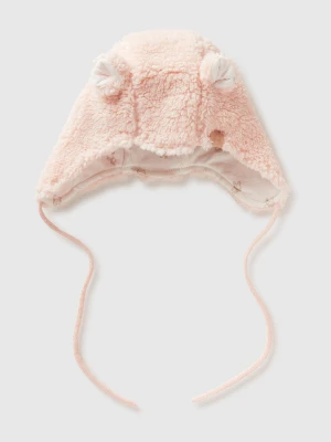 Benetton, Hat With Earflaps, Size: 82, Soft Pink, Kids United Colors of Benetton