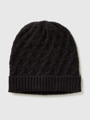 Benetton, Hat With Lurex, Size: S-L, Black, Kids United Colors of Benetton
