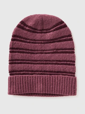 Benetton, Hat With Lurex, Size: S, Plum, Women United Colors of Benetton