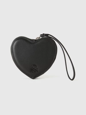 Benetton, Heart Purse, size OS, Black, Women United Colors of Benetton