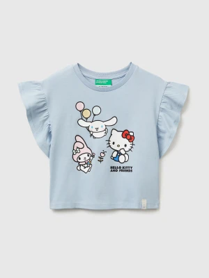 Benetton, Hello Kitty T-shirt With Glitter, Size: 116, Light Blue, Kids United Colors of Benetton