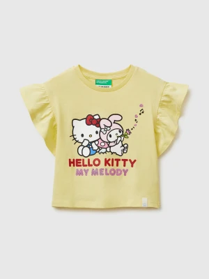 Benetton, Hello Kitty T-shirt With Glitter, Size: 116, Yellow, Kids United Colors of Benetton