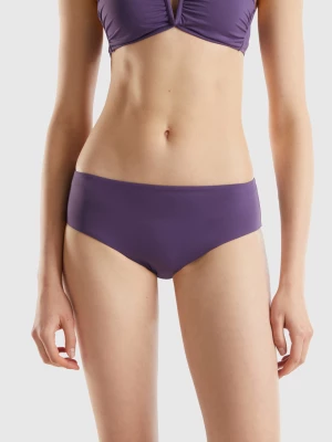 Benetton, High Rise Swim Bottoms In Econyl®, size XL, Violet, Women United Colors of Benetton