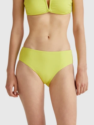 Benetton, High Rise Swim Briefs In Econyl®, size XS, Lime, Women United Colors of Benetton
