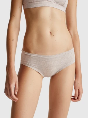 Benetton, High-rise Underwear In Super Stretch Cotton, size OS, Creamy White, Women United Colors of Benetton