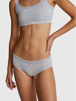 Benetton, High-rise Underwear In Super Stretch Cotton, Size: OS, Light Gray, Women United Colors of Benetton