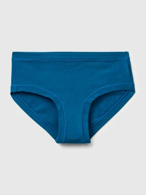 Benetton, High-rise Underwear In Super Stretch Cotton, Size: OS, Teal, Women United Colors of Benetton