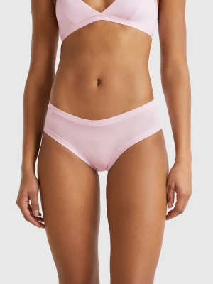Benetton, High-rise Underwear In Super Stretch Cotton, size OS, Lilac, Women United Colors of Benetton