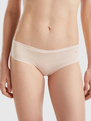 Benetton, High-rise Underwear In Super Stretch Organic Cotton, size OS, Soft Pink, Women United Colors of Benetton