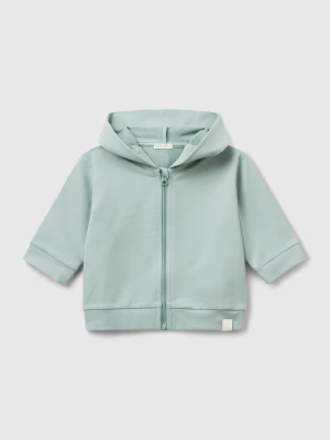 Benetton, Hoodie In Cotton, Size: 82, Aqua, Kids United Colors of Benetton