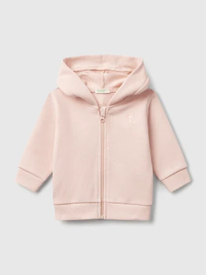 Benetton, Hoodie In Cotton, size 82, Soft Pink, Kids United Colors of Benetton