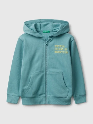 Benetton, Hoodie With Embroidery, Size: 82, Sky Blue, Kids United Colors of Benetton