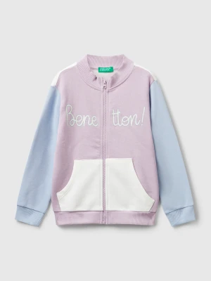 Benetton, Hoodie With Glittery Print, Size: 116, Kids United Colors of Benetton