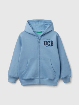 Benetton, Hoodie With Logo, size 116, Light Blue, Kids United Colors of Benetton