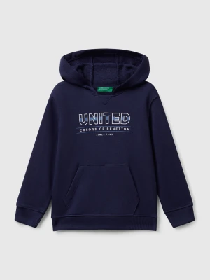 Benetton, Hoodie With Pocket And Hood, Size: 82, Dark Blue, Kids United Colors of Benetton