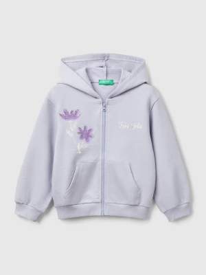 Benetton, Hoodie With Sequins, size 82, Periwinkle, Kids United Colors of Benetton