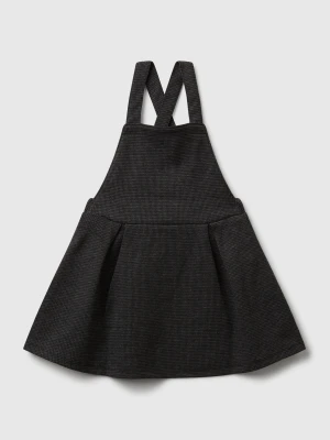 Benetton, Houndstooth Overalls Romper, size 116, Black, Kids United Colors of Benetton