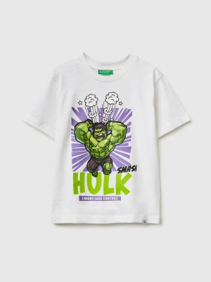 Benetton, Hulk T-shirt ©marvel, Size: 116, White, Kids United Colors of Benetton