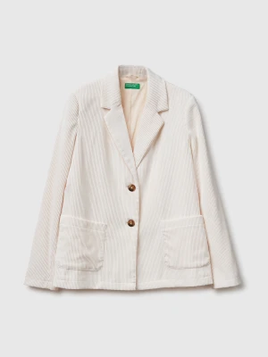 Benetton, Jacket, Creamy White, Women United Colors of Benetton
