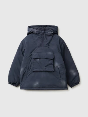 Benetton, Jacket Lined In Fleece, Size: XL, Air Force Blue, Kids United Colors of Benetton