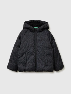 Benetton, Jacket With Animal Print, Size: XL, Black, Kids United Colors of Benetton