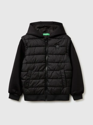 Benetton, Jacket With Detachable Sleeves, Size: XL, Black, Kids United Colors of Benetton