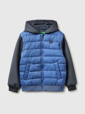 Benetton, Jacket With Detachable Sleeves, Size: XL, Light Blue, Kids United Colors of Benetton