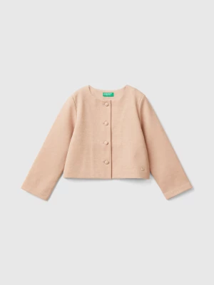 Benetton, Jacket With Lurex, size 90, Soft Pink, Kids United Colors of Benetton