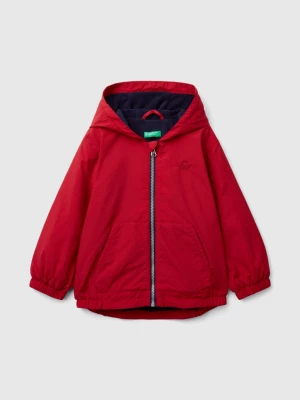 Benetton, Jacket With Oversized Hood, size 104, Red, Kids United Colors of Benetton