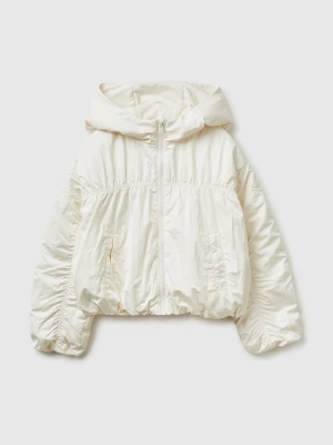 Benetton, Jacket With Ruffles, Size: XL, Creamy White, Kids United Colors of Benetton