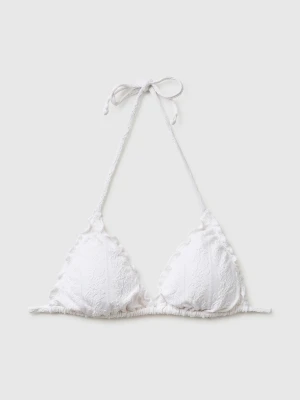 Benetton, Jacquard Sea Triangle, Size: 1°, White, Women United Colors of Benetton