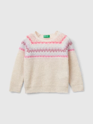 Benetton, Jacquard Sweater, size 104, Beige, Kids United Colors of Benetton