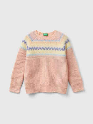 Benetton, Jacquard Sweater, size 104, Camel, Kids United Colors of Benetton