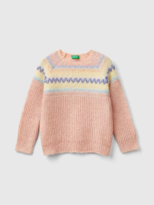 Benetton, Jacquard Sweater, size 82, Camel, Kids United Colors of Benetton