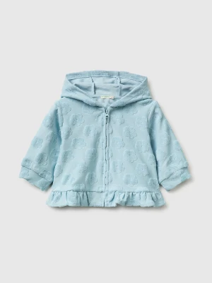 Benetton, Jacquard Terry Sweatshirt, Size: 82, Sky Blue, Kids United Colors of Benetton